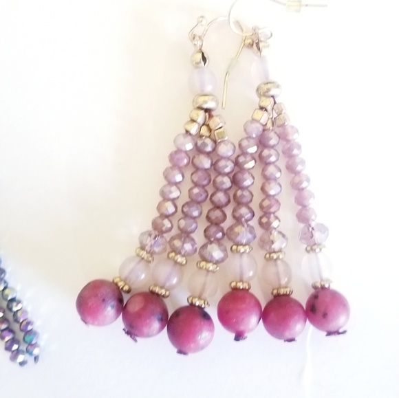 Anthropologie beaded dangle earrings